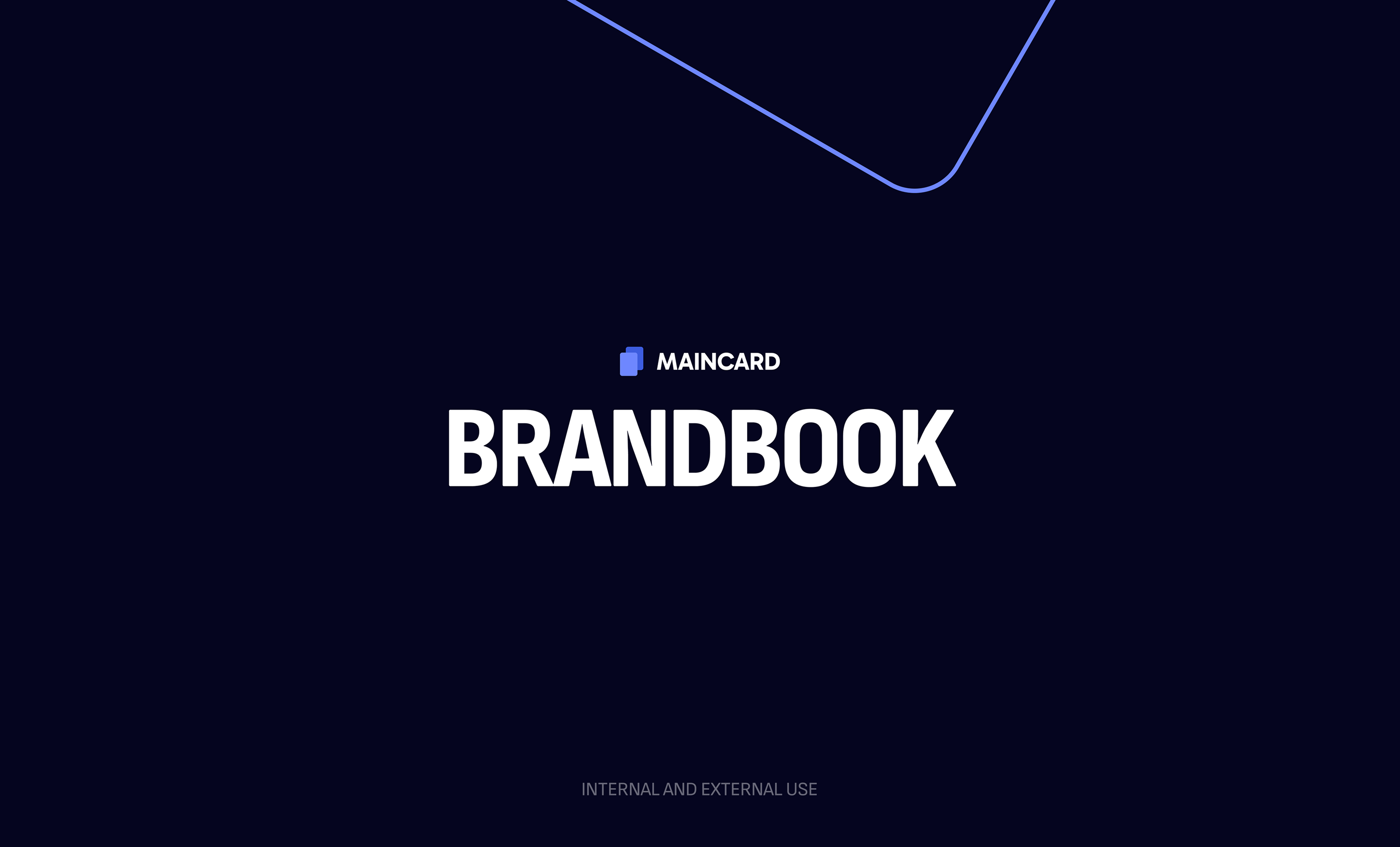Maincard Brandbook — frame 1