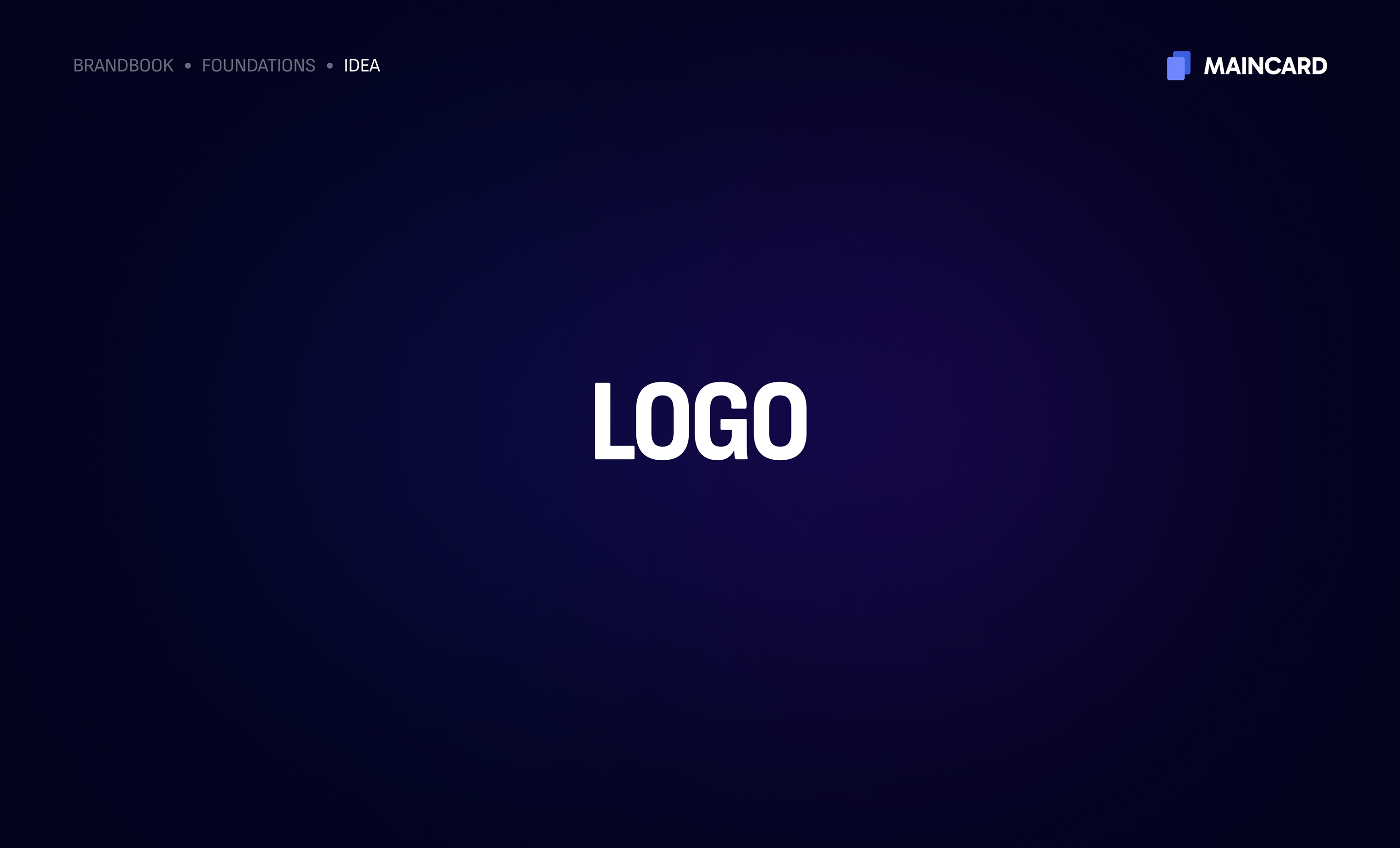Maincard Brandbook — frame 11