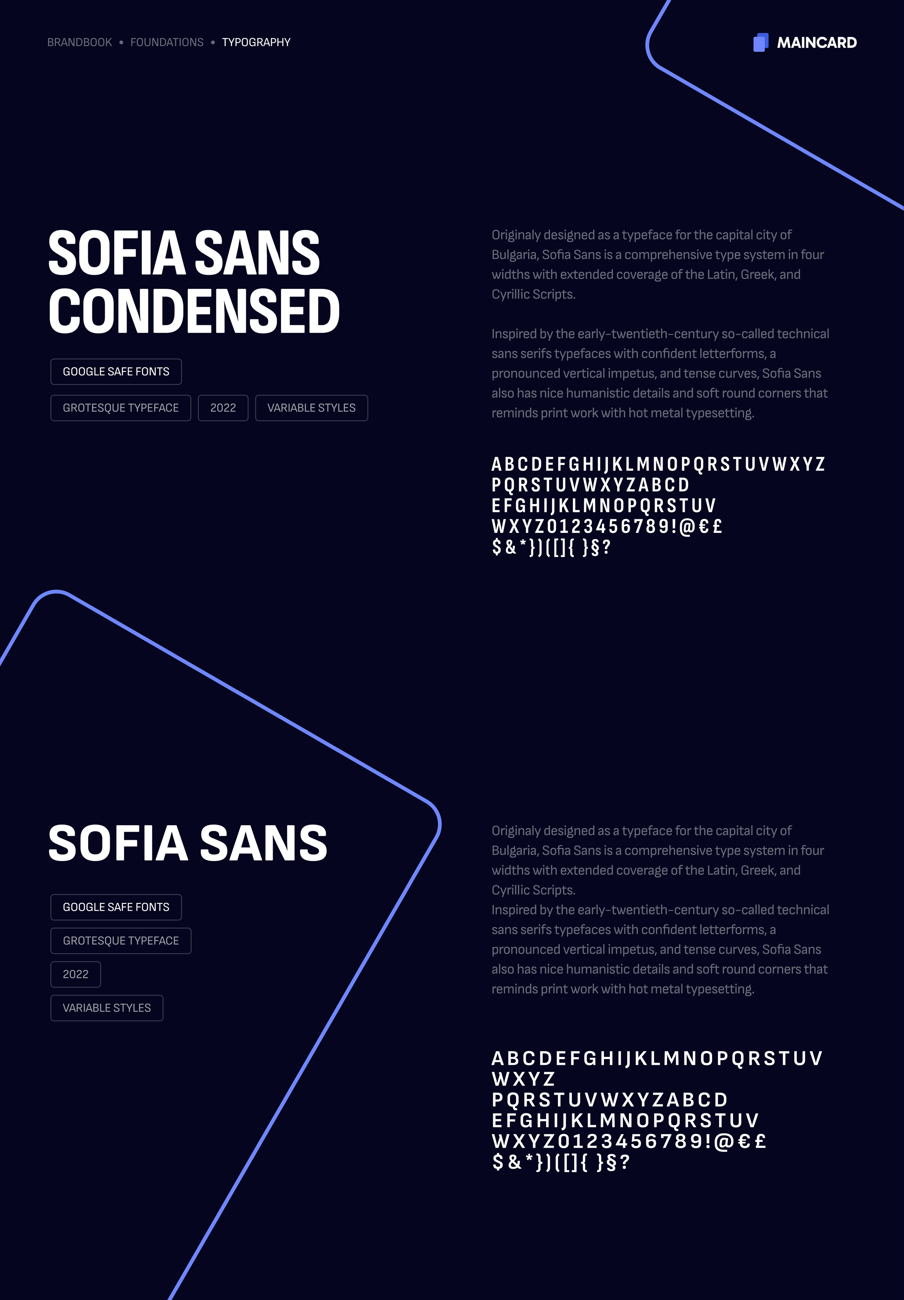 Maincard Brandbook — frame 18