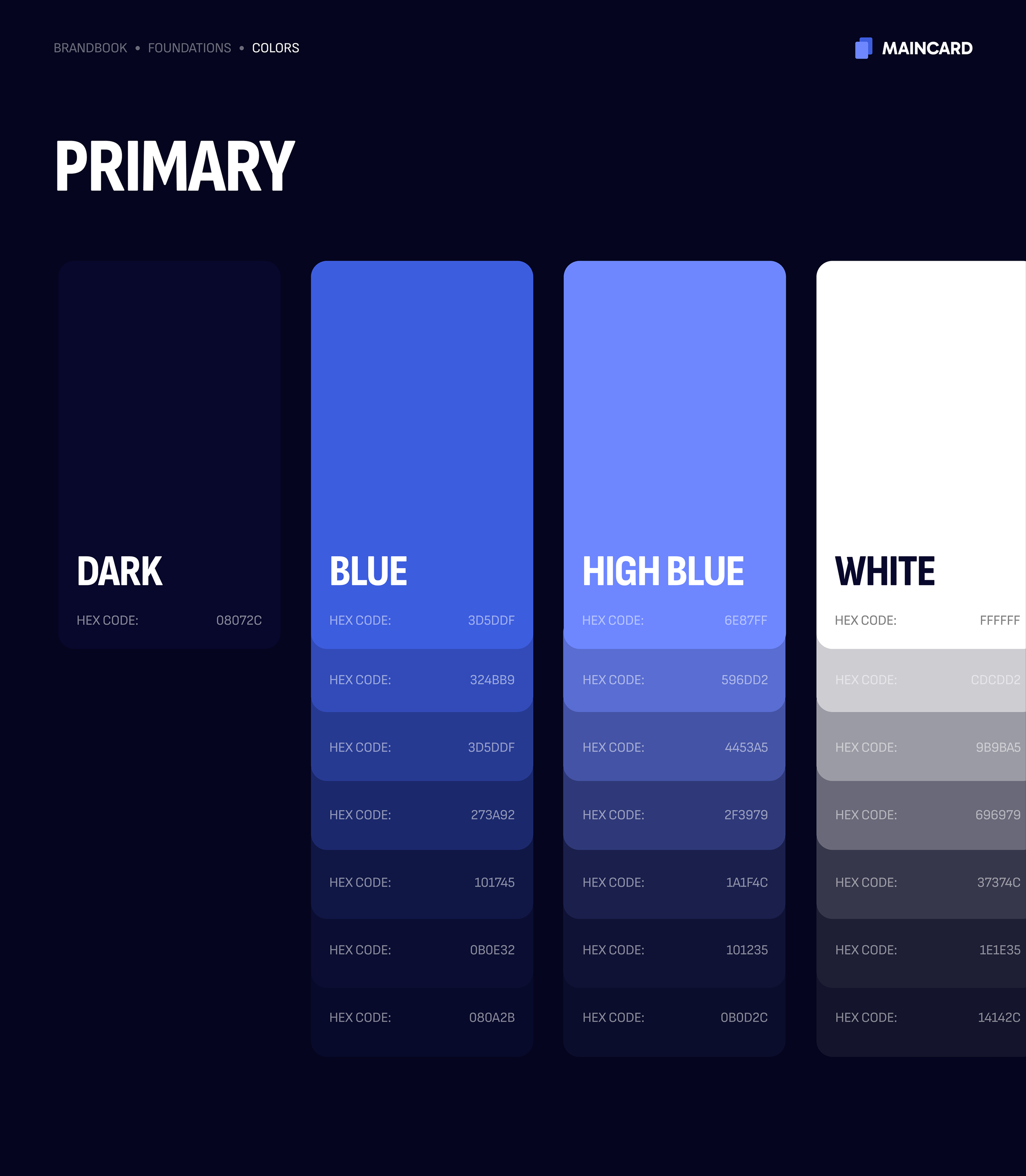 Maincard Brandbook — frame 19