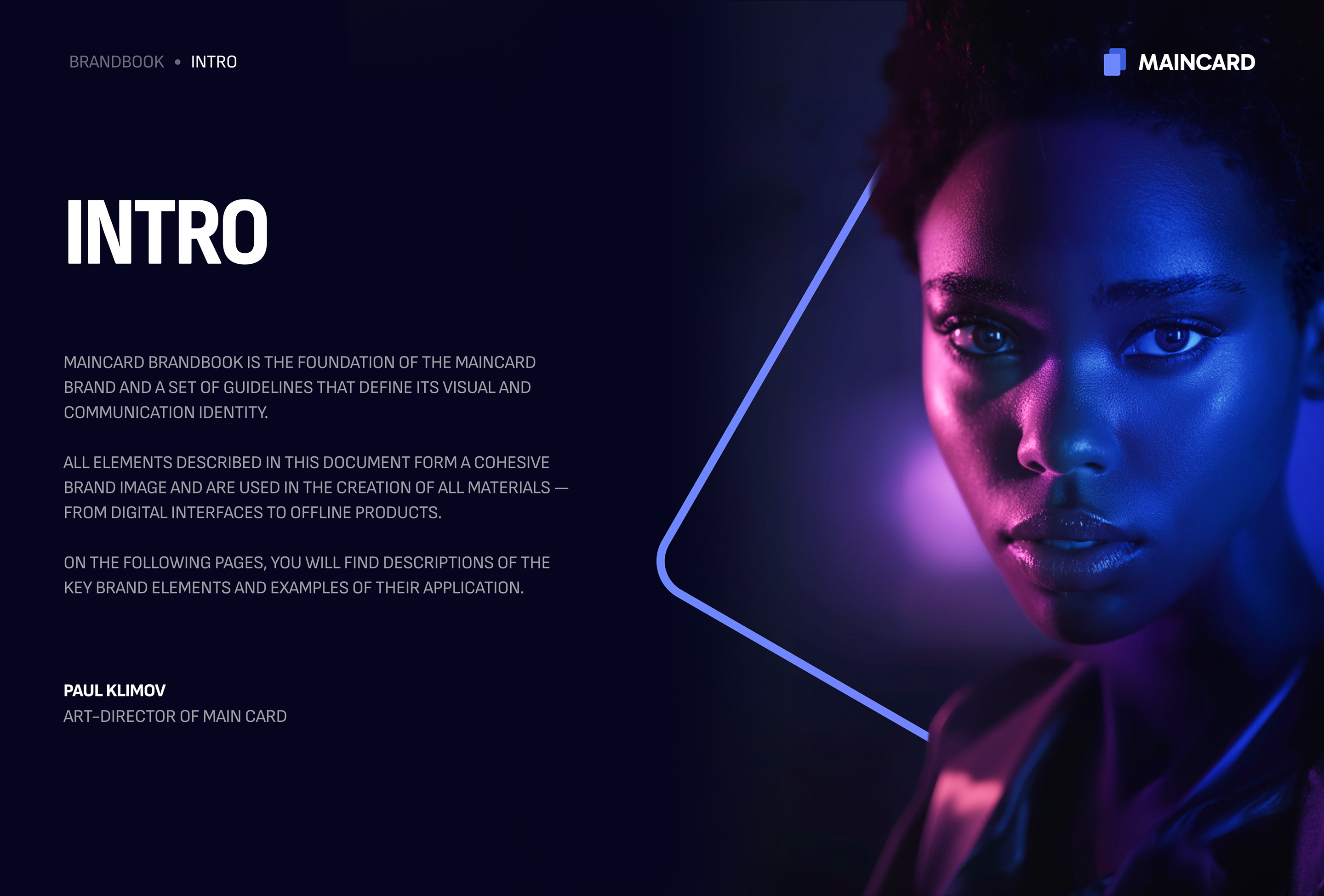 Maincard Brandbook — frame 2