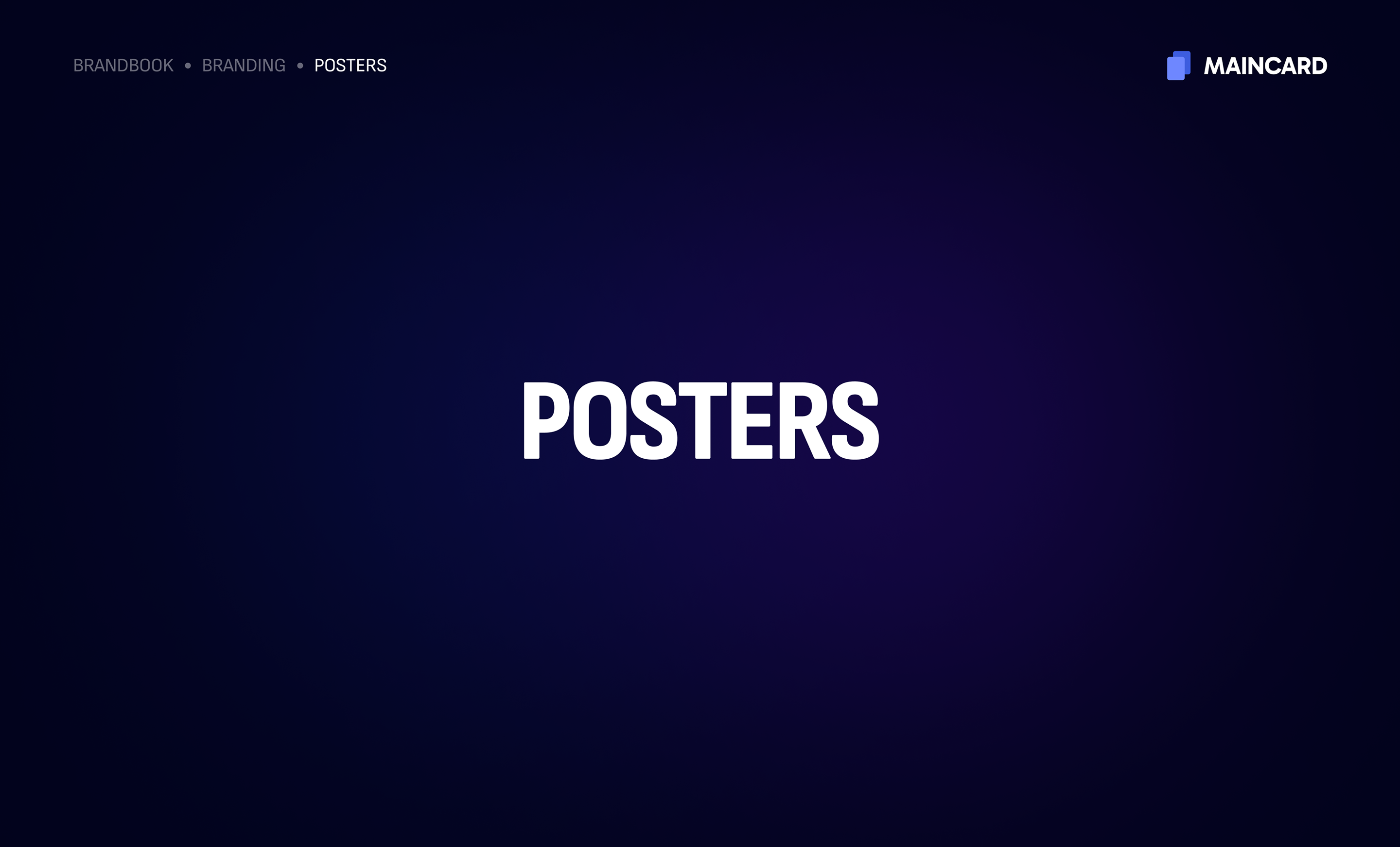 Maincard Brandbook — frame 34