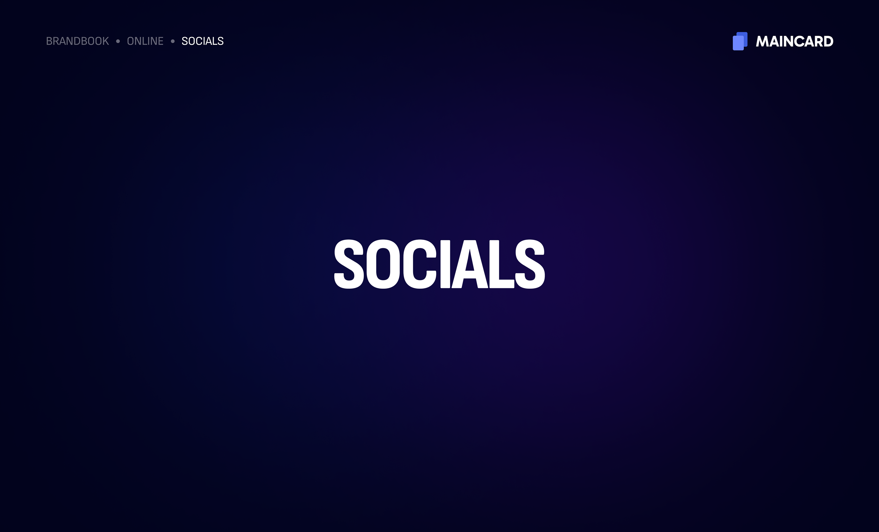 Maincard Brandbook — frame 44