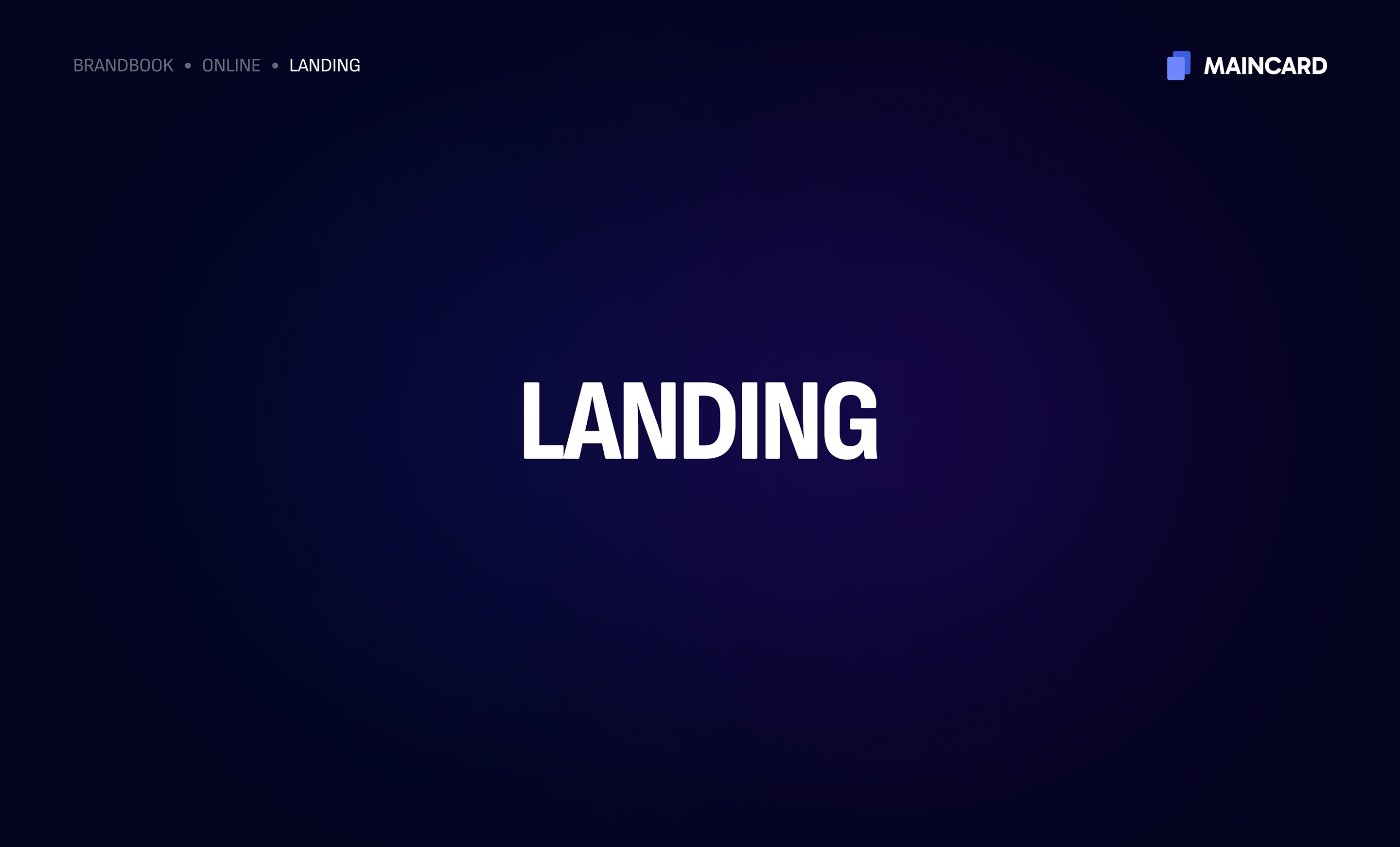 Maincard Brandbook — frame 47