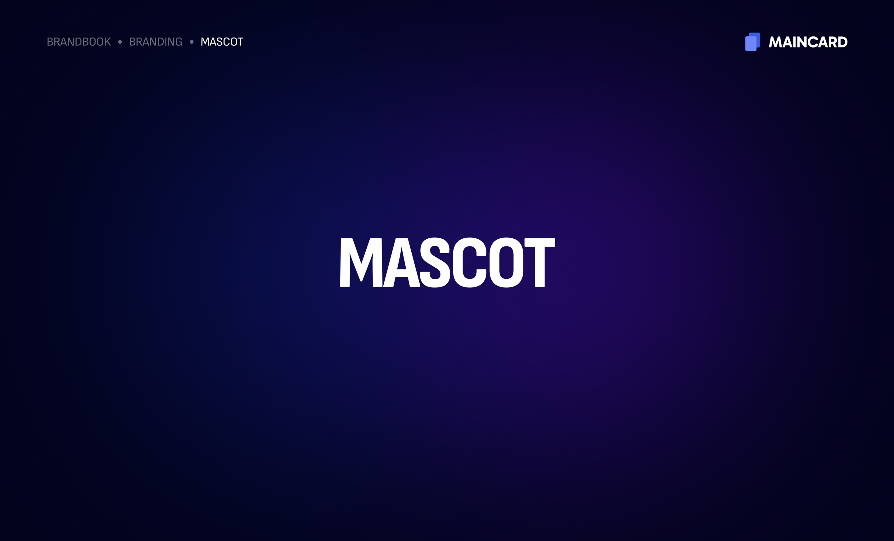 Maincard Brandbook — frame 55