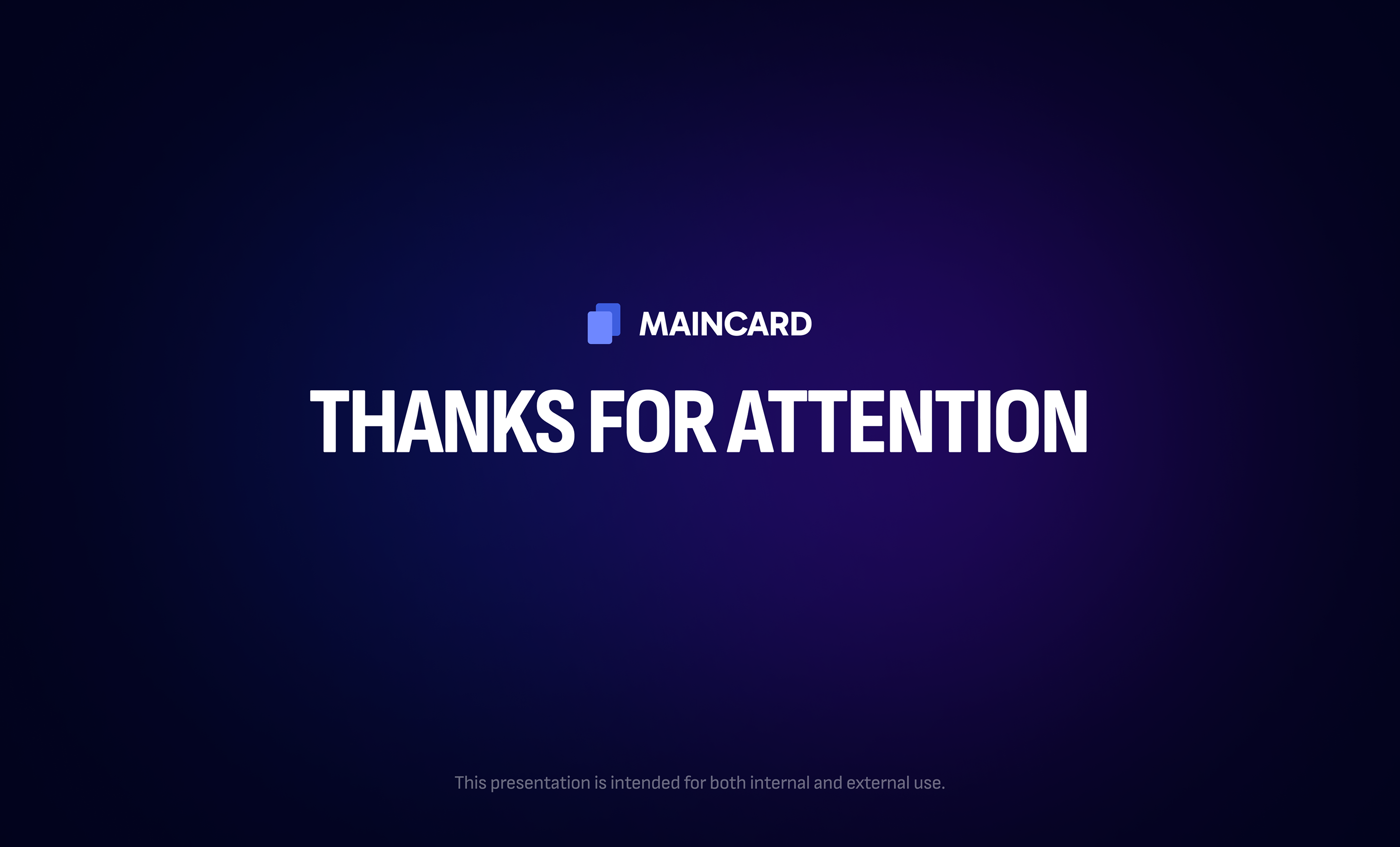Maincard Brandbook — frame 59