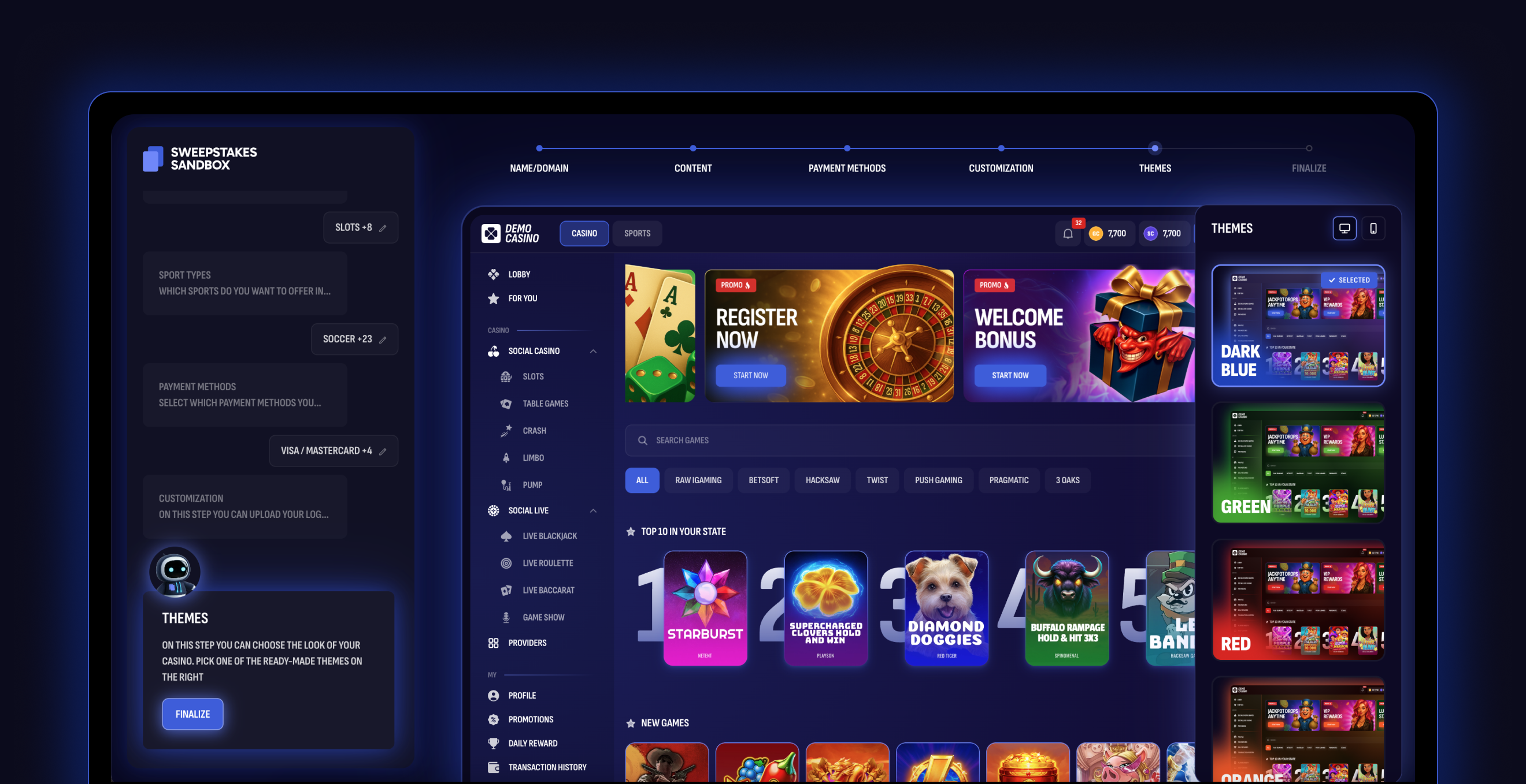 Casino lobby redesign — case visual