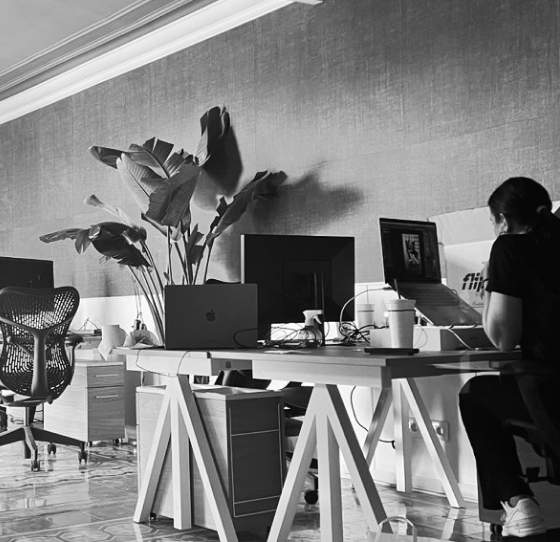 The team at work