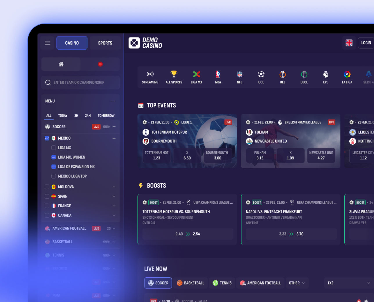 Sportbook UX